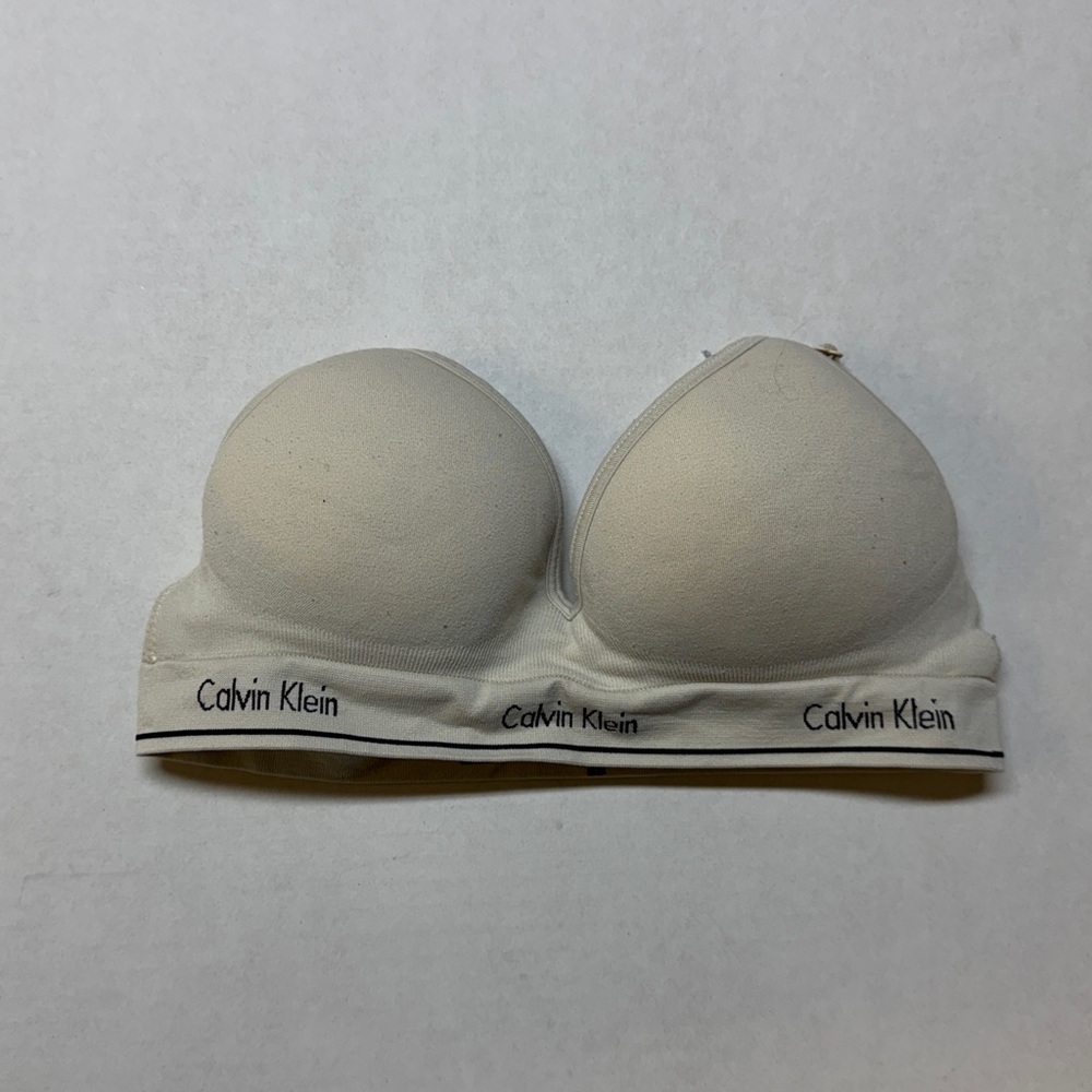 Calvin Klein Strapless 34A Off‎ White Bandeau Bra